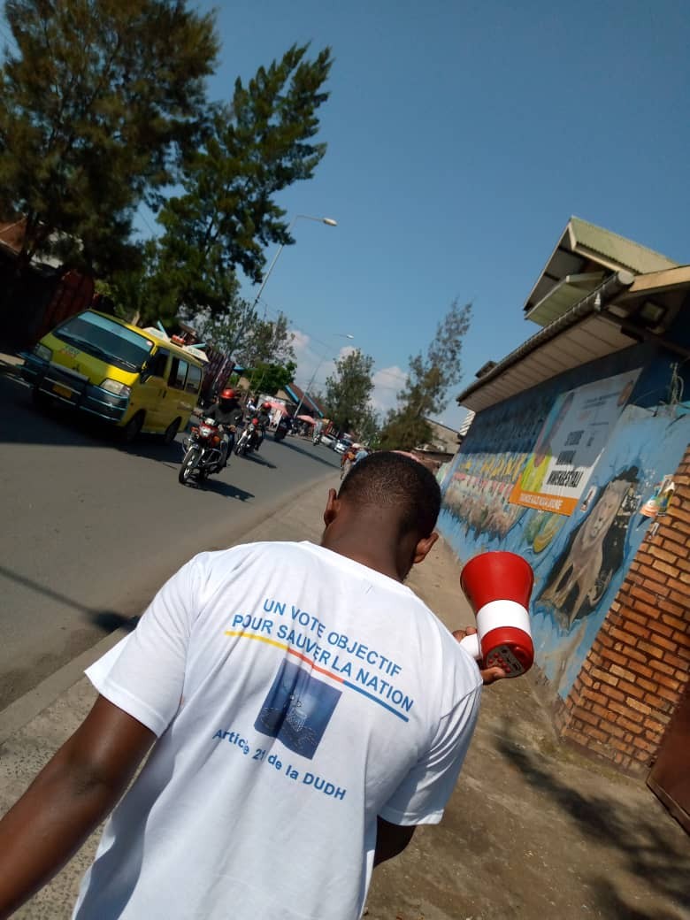 La dernière activité de terrain sur la campagne électorale à Goma